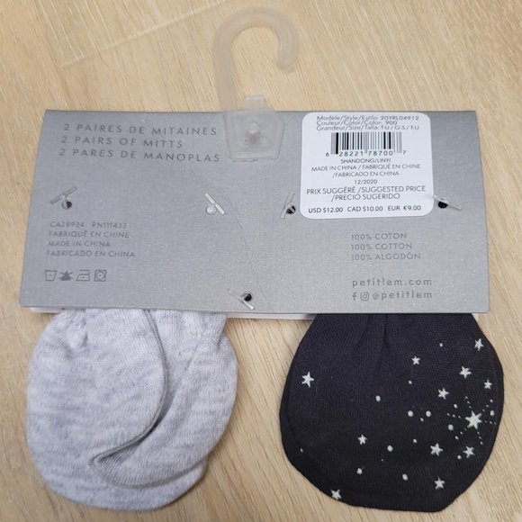 9. Petit lem mitts. Size T-U/O-S. NWT - Picture 2 of 2